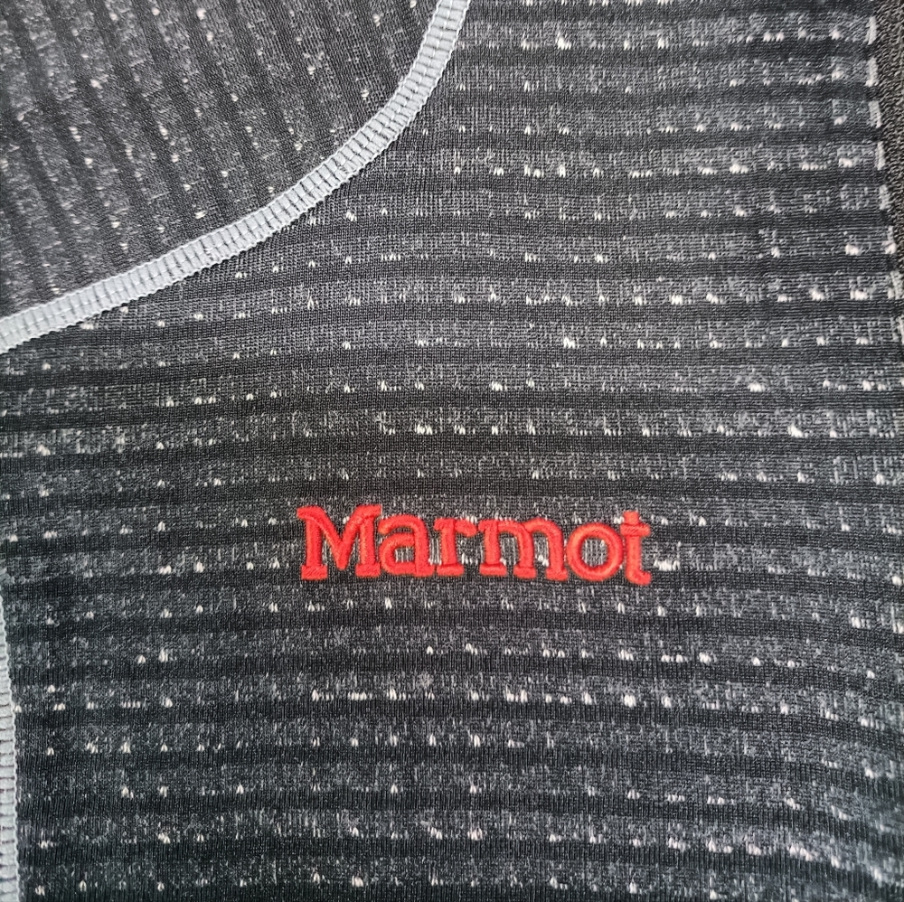 Marmot logo sleeve tshirt unisex size S - Picture 2 of 9
